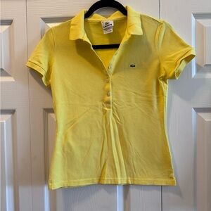 Lacoste Yellow Polo Shirt